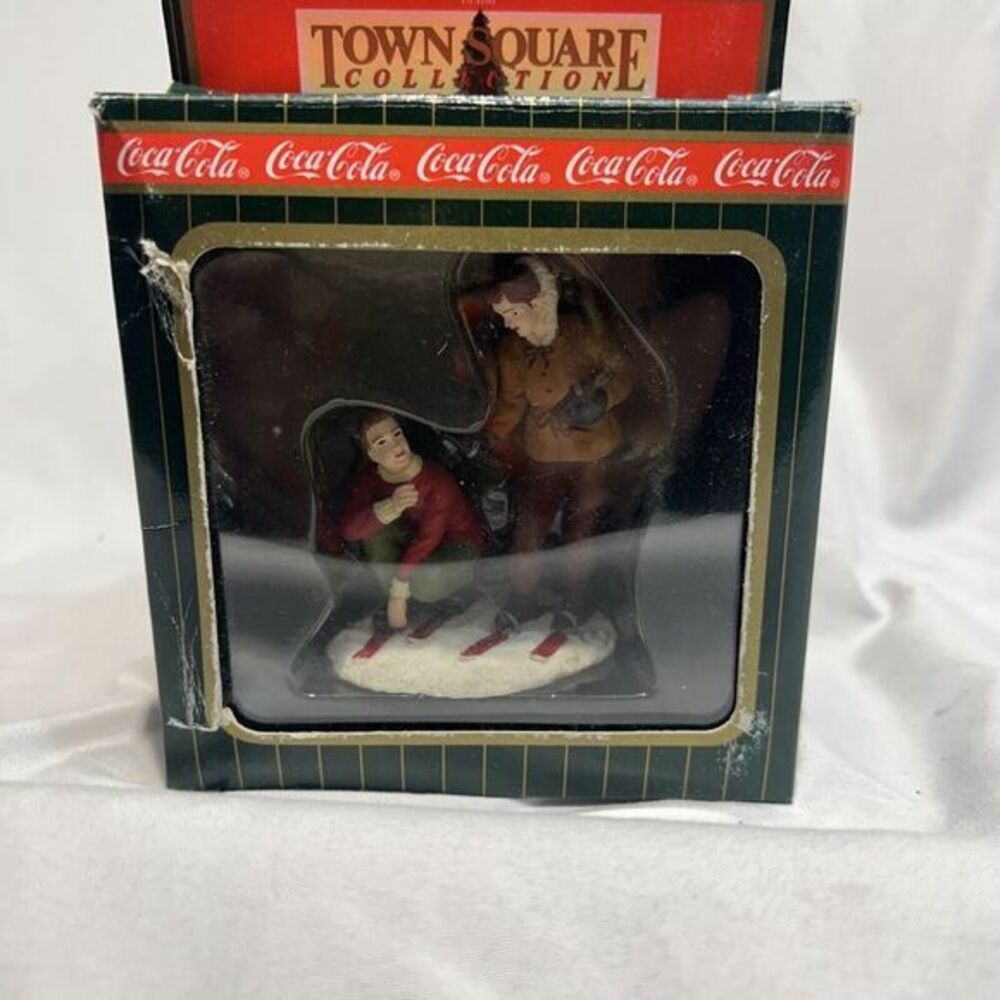 Vintage Coca-Cola Town Square Collection Skiing Adventure Item# 64334 Year 1995